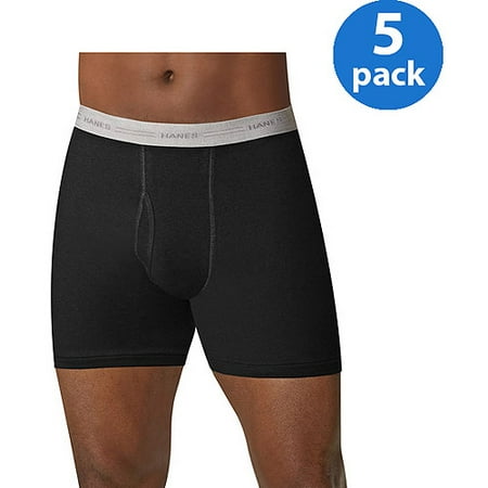 Hanes Men's FreshIQ Comfort Flex Waistband Boxer Brief 5-Pack