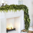 thumbnail image 3 of 1Pc Christmas Cedar Garland,Thick & Realistic Artificial Green Cedar Garland Faux Cedar Pine Needles Garland for Christmas Winter Home Mantel Fireplace Indoor Outdoor Holiday Party Decoration,B-1.5m, 3 of 9