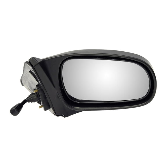 KarParts360 For Honda Civic 1996 97 98 99 2000 Door Mirror | Plastic | Black Housing | Non-Powered | Manual Adjustment | Screws Attachment | Replacement For 76200S00A05