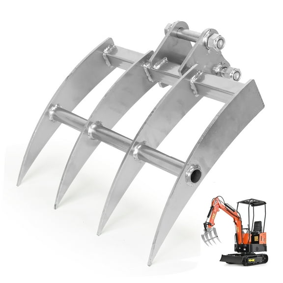 Rake Attachments For Small Digger Mini Excavator 0.8-2Ton ∮25*160
