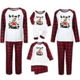 thumbnail image 2 of Conjuntos de pijamas navideños familiares a juego Grinch 2024, pijama de Grinch con parte superior y pantalones de pijama a cuadros, pijama de Grinch para niños y adultos para la familia, Mujer S, 2 of 5