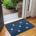 thumbnail image 2 of Paw Print Door Rugs,Washable Non Slip Door Mats Indoor,Decorative Door Mats,Entry Mat Indoor for Entrance,Bedroom,Kitchen,Bathroom,30"x17", 2 of 6