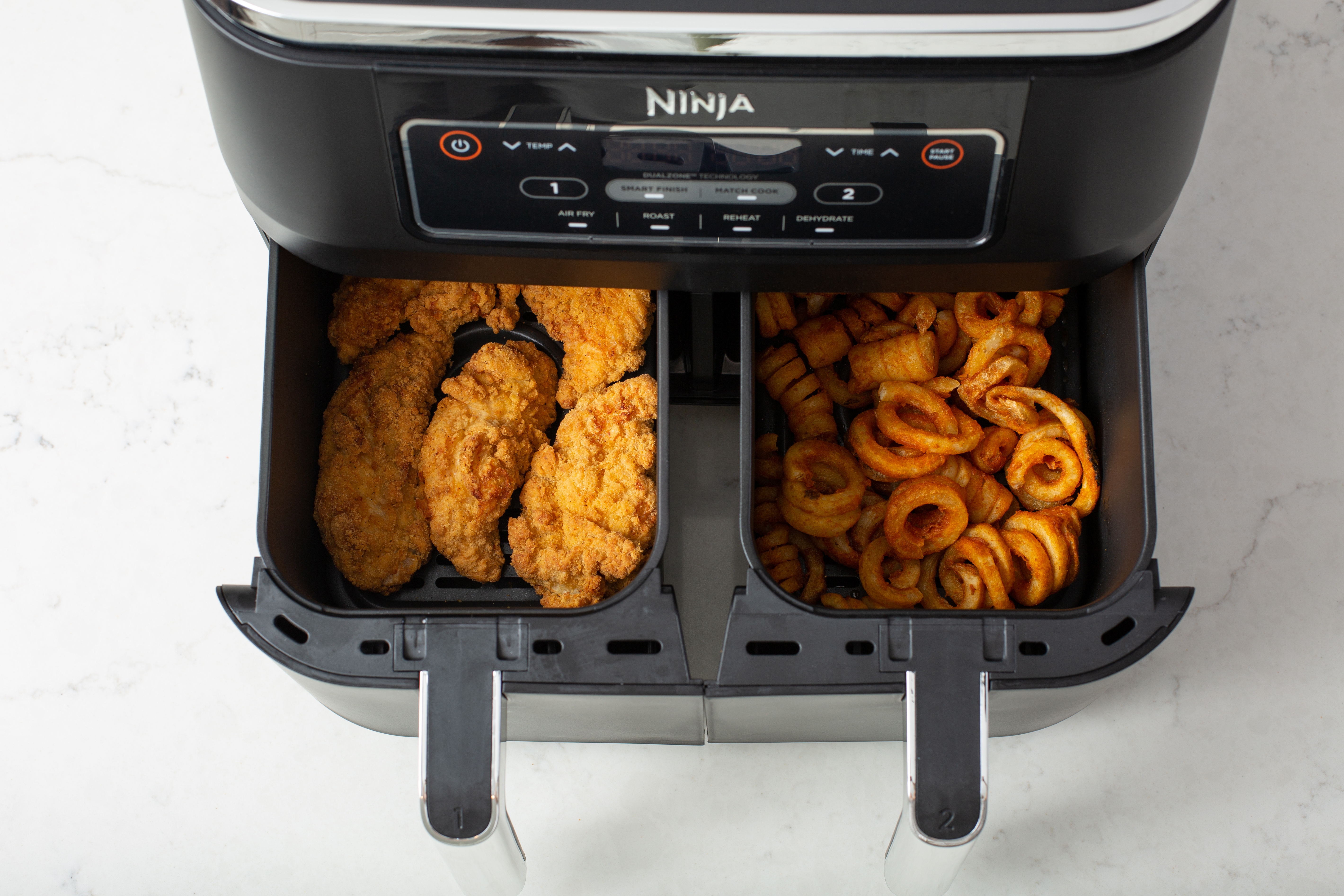 Ninja® Foodi® 4-in-1 8-Quart. 2-Basket Air Fryer with DualZone Technology- Air Fry, Roast, & More DZ100 - image 5 of 15