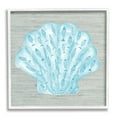 thumbnail image 4 of Stupell Industries Blue Clam Shell Patterned Fish Motif Sea Life Graphic Art White Framed Art Print Wall Art, Design by Ziwei Li, 4 of 5