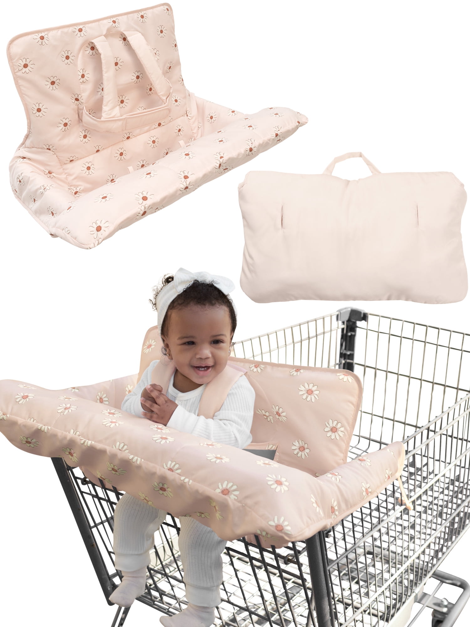Modern Moments by Gerber Baby Girl Shopping Cart Cover, Pink