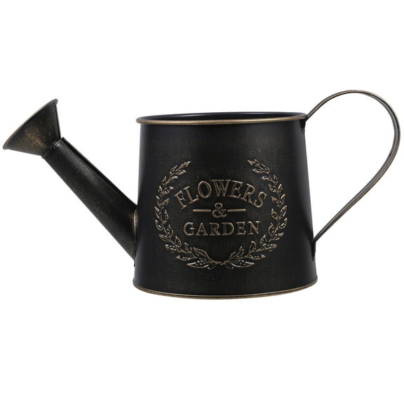 TAILTOSS 1Pack Metal Watering Pot for Indoor Plants Simple Design Galvanized Iron 6.3x4.2x4.2in