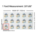 thumbnail image 4 of jejeloiu French Bulldog Fabric by the Yard 10 Yards,Colorful Stars Cloud Room Decor Fabric by the Yard,Geometric Triangle Sewing Fabric For Girls Boys,Breathable Bedroom Decor, 4 of 6