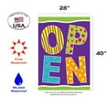 thumbnail image 4 of Toland Home Garden Purple Open 28 x 40 Inch Decorative Colorful Business Sign Double Sided House Flag, 4 of 6