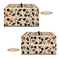 thumbnail image 4 of TSOVTHRID Witch Hat Pumpkin Star Print Dust-Proof Microwave Oven Cover Protector Universal Microwave Oven Grill Cover Case Protections for Toaster Oven Halloween Decor, 18.25"W x 14.5"D x 11"H, S, 4 of 7