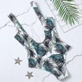 thumbnail image 1 of Siamese Zipper Sexy Bikinis Leaf Wave Dot Print Bikini Padded Swimsuit Halter 2023, 1 of 5