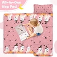 thumbnail image 4 of Pink Ghost Bat Halloween Pattern Toddler Nap Mats for Kids Preschool,50"x20" Sleeping Mat Bag or Kids,Toddler Sleeping Bag,Toddler Nap Mat or Daycare, 4 of 6