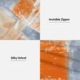 thumbnail image 4 of Orange and Grey Abstract Art Pillow Covers 20x20 Set of 4 Orange and Grey Art Modern Decorative Throw Pillow Cushion Cover for Bedroom Sofa Living Room, 4 of 6