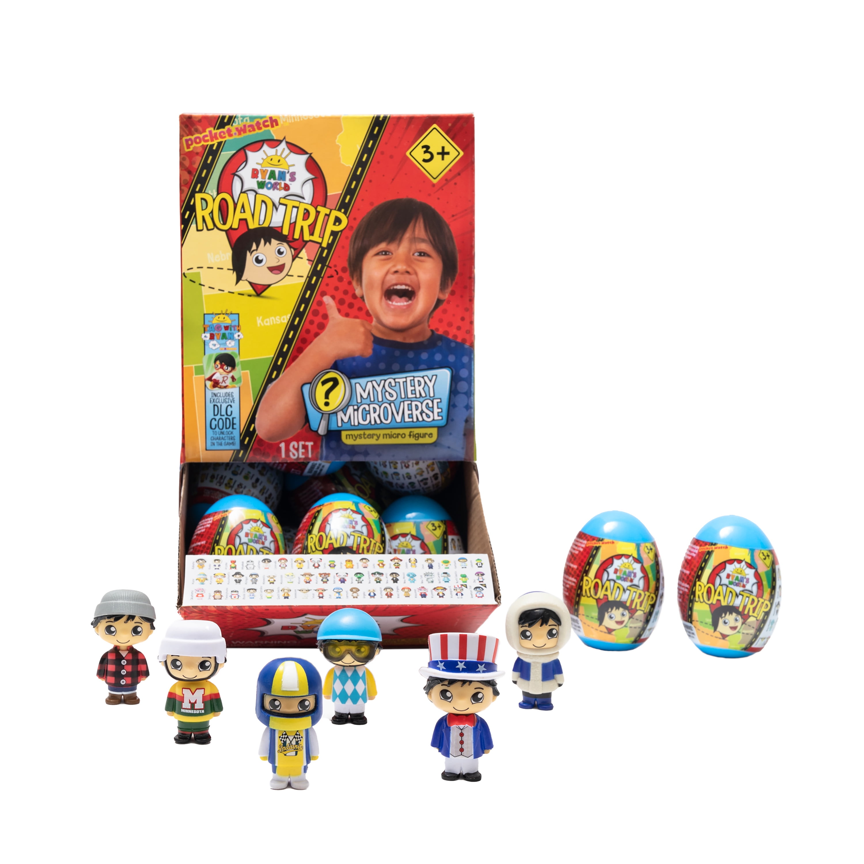 Ryan's World Road Trip Mystery Micro Figure 2pack for sale online 