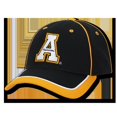 thumbnail image 1 of W Republic Apparel  Appalachian State Structured Piped Cap, Black, 1 of 1