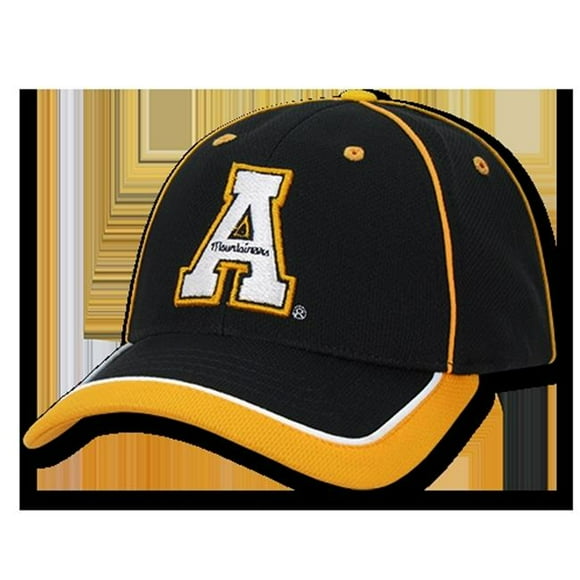 W Republic Apparel 1008-104-BLK Appalachian State Structured Piped Cap, Black