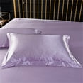 thumbnail image 7 of Ongmies Pillow Case Clearance Solid Color Faux Silk Pillowcase Silk No Zipper Envelope Pillow Pillow Cover Room Decor on Sale L, 7 of 7