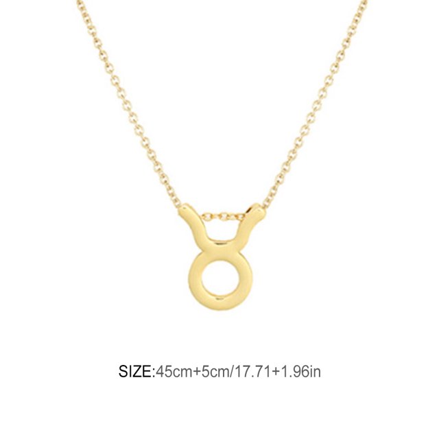 Constellation Theme Friendship Necklace Creative Comfortable Ins Exquisite Durable Rust-proof Lightweight Fashion Accessory Taurus gold