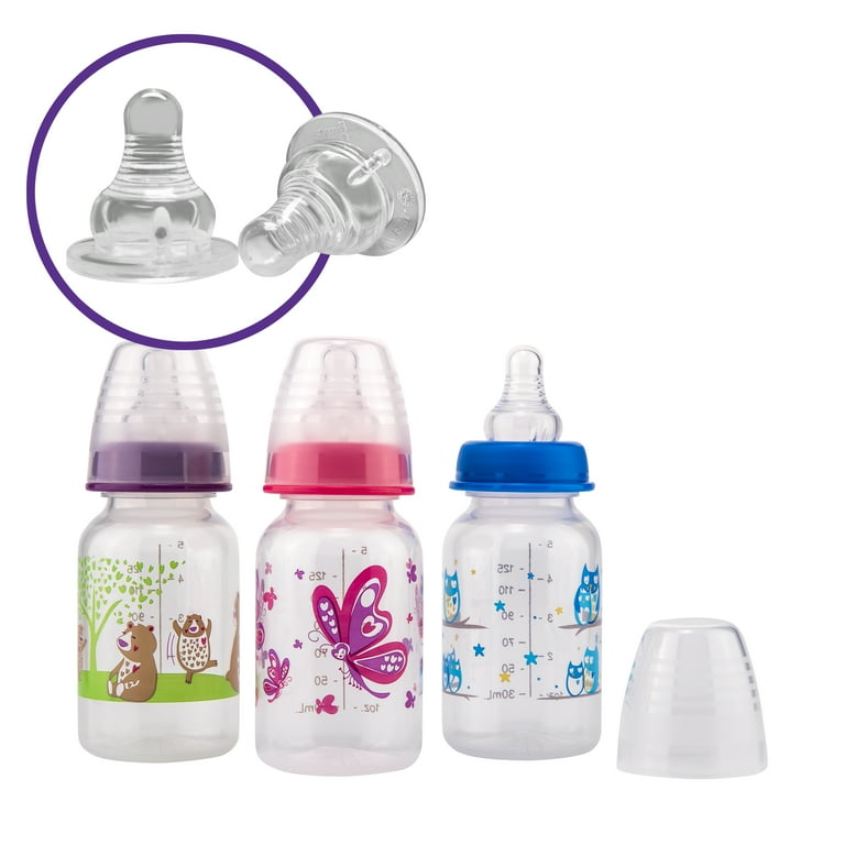 NEW! Lot of 4 BabyTime PP Feeding Bottles - Newborn sz 125ml/4oz w