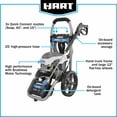 HART 3000PSI 1.1 GPM Cold Water Electric Pressure Washer, Brushless