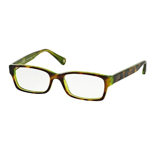 Coach HC6040 BROOKLYN 5117 52M Tortoise/Green Rectangle Eyeglasses For  Women+FREE Complimentary Eyewear Care Kit 