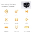 thumbnail image 4 of Tignapoo F4 Gravity Timer with LED Display, 5/10/30/60 Minute Flip Countdown, Vibration/Dual Volume Alerts, Manual Mode, Rechargeable Battery, Black/White Options, ABS Material, Compact Design for, 4 of 6