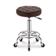 thumbnail image 1 of Silla de bar taburete celosía redondo ajustable con ruedas ilios innova  Café, 1 of 1