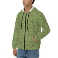 thumbnail image 3 of Kdxio Mallard Duck Print Men Hoodies Casual Hoodies for Men with Zip Pockets Full Zip Long Sleeve Sweatshirt Sports Hooded Jacket-Medium, 3 of 5
