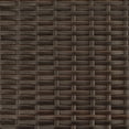thumbnail image 5 of vidaXL Patio Sofa 2-Seater with Canopy and Stools Poly Rattan Brown/Gray/Black, 5 of 10