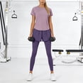 thumbnail image 6 of Workout Sets for Women 2 Piece - Seamless Yoga Outfits Shorts and Padded Sports Bra Gym Athletic Clothing Set Gym Yoga Active Wear Outfits Sports Bra Gym Clothes Sets (L,Orange), 6 of 6