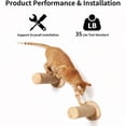 thumbnail image 3 of Cat Wall Furniture 11.8 Inch Cats Steps For Drywall Kitten Stairs For Wall Mounted With Jute Scratching Kittens Shelf 2 Of Pack, 3 of 9