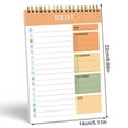 thumbnail image 3 of IPEWLEX High Color A5 Daily Planner Notebook - Portable 52 Pages Organizer with Sticky Notes, To-Do List, and Mood Tracker, 3 of 6