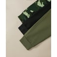 thumbnail image 7 of Infant Boys Clothes 3 Pack Baby Boy Pants 3 6 12 18 24 Months Toddler Boy Sweatpants Dinosaur Print 2T 3T Infant Boys Pants Black Camo Green, 7 of 7