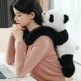 thumbnail image 3 of HUISZJ Stuffed Animal Cute Panda Doll Toy Skin-Friendly Plush Pillow Emotional Support Stuffed Plush Toy for Room Party Decor (25.6 inch), 3 of 10