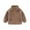 Khaki-2, variant on Kids Toddler Jacket Boys & Girls Coral Velvet Full Zip Fuzzy Coat, Warm Soft Outerwear Pink 7-8 Years