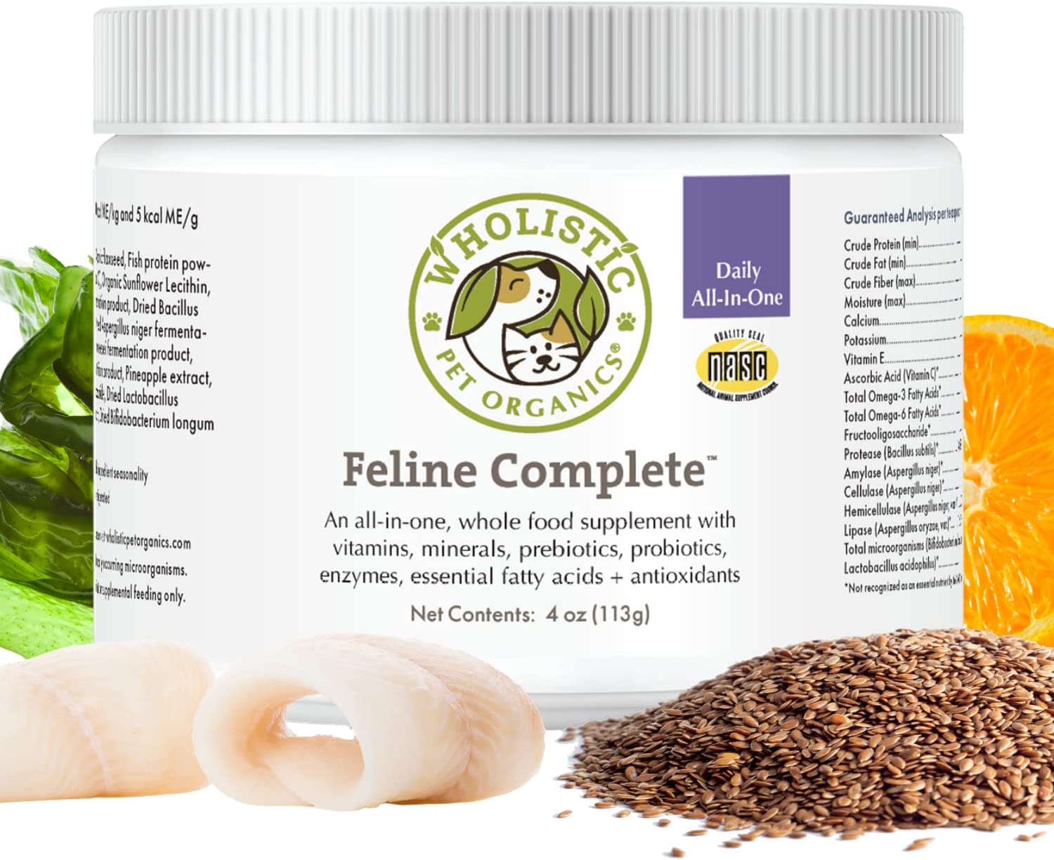 Wholistic Pet Organics Feline Complete Cat Multivitamins Immune