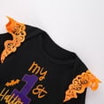 thumbnail image 7 of CUZIBR Baby Girls Outfits Cartoon Print Crewneck My 1St Halloween Outfit Long Sleeve Romper Bell Bottoms Set Cute Fall Clothes Sets,Black,0-3 Months, 7 of 7