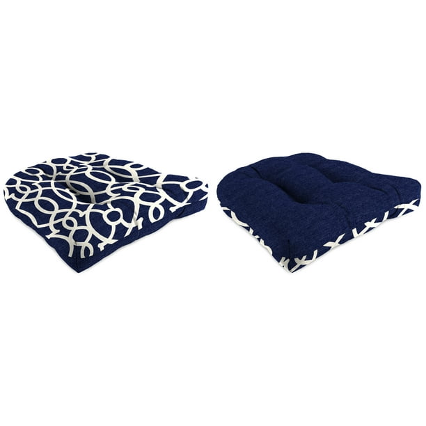 Mainstay's Set of Two 18" x 18" x 4" Outdoor Wicker Chair Cushions, 2Pack