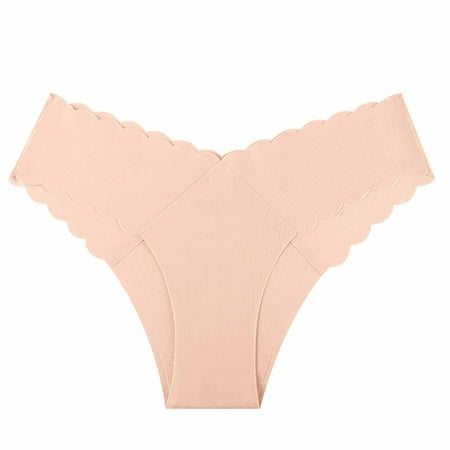 Bigersell Women s Briefs Clearance High Cut Underwear Women Tangas Panty Style P-402 Spandex Shaping Panties No Show Thongs Ladies Briefs High Waist Women s Panties Pink XL