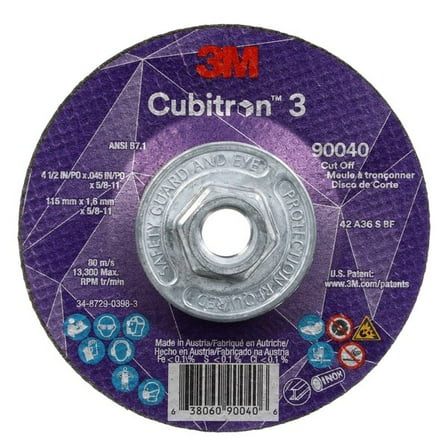 3m Cubitron Cut-Off Wheel,36 Grit 90040