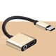 thumbnail image 4 of USB tipo C a 3.5mm Cable adaptador de audio 2 en 1 Tipo-C a 3.5 mm Jack Adaptador de micrófono para auriculares estéreo Adaptador Aux Adaptador de carga para Pixel 2/2 XL / Huawei / HTC U11 / MacBook, 4 of 4