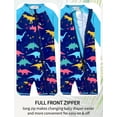 thumbnail image 3 of weVSwe Toddler Swimwear for Boys, 0-3 Years, UPF 50+ Sun Protection, Zipper Closure, Tropical Plant Print, Ideal for Swimming & Beach Activities, 3 of 7