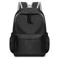 thumbnail image 2 of CUZIBR Kids Backpack Solid Color Drawstring Zipper Closure Elastic Side Pockets School Bag For Girls Travel Daypack Casual Student Middle School Bookbag, 2 of 3