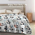 thumbnail image 6 of Penguin Throw Blanket for Women & Kids – Cute Penguin Plush Flannel Blanket, Soft Lightweight Animal Throw for Sofa Bed, Penguin Gifts for Girls Boys Adults,Blanket, 6 of 8