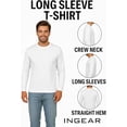thumbnail image 3 of INGEAR Men's Ultra Soft Casual Base Layer Long Sleeve T-Shirt - Crewneck, Lightweight Polyblend Jersey, 3 of 7