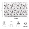 thumbnail image 3 of Black White Butterfly Pattern Bathroom Rugs Mat,Non Slip Microfiber Bathroom Rug,Rubber Backing,Soft Bathroom Mats for Bathroom Floor,Tub and Shower,17x27in(43x68cm), 3 of 5
