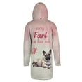 thumbnail image 2 of Every Fart is Love Note French Bulldog Guilty Face Happy Valentine's All Over Print 3D Hooded Duffle Toggle Coat Dog Lover Gifts - 01016, 2 of 6