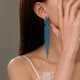 thumbnail image 1 of Pendientes largos con borlas de diamantes superbrillantes de lujo europeos y americanos, pendientes con personalidad exagerada para mujer, pendientes de joyería para las orejas, 1 of 6