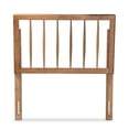 thumbnail image 3 of Baxton Studio Valin Contemporary/Modern Back Support Rubberwood Headboard, Twin, Ash Walnut, 3 of 6