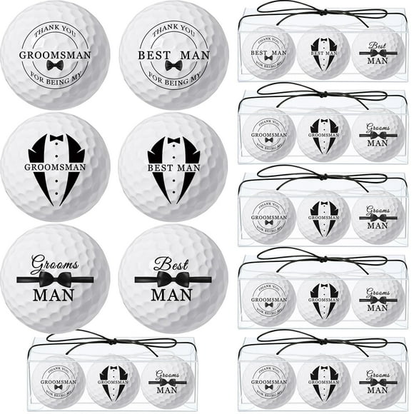 Pelotas de Golf Para Propuesta a Padrinos HyDren 8 Juegos con Cajas de PVC