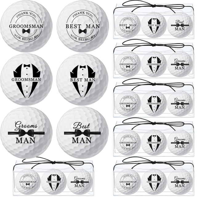 Pelotas de Golf Para Propuesta a Padrinos HyDren 8 Juegos con Cajas de PVC